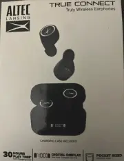 Altec Lansing True Connect Wireless Earphones With Charging Case (MZX635) - NEW