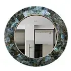 Labradorite Gemstone Wall Mirror, Luxury Wall Mounted Patio Cyber Monday Sale