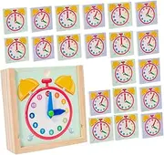 DRESSOOS Teaching Clock Model for Interactive Learning Device Unique Design for Early Education Engaging Cognitive Skills Plaything Clock Teaching Supplies