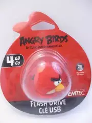 EMTEC - 4 GB USB 2.0 FLASH DRIVE - ANGRY BIRDS "RED BIRD" - NEW UNOPENED