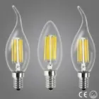 LED Filament Candle Light Bulb Dimmable E14 2W 4W 6W C35/C35L Bulb 220V 240V HL