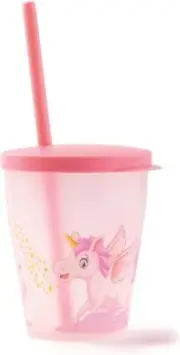 Snips Tumbler Unicorn, Lid and Straw, 385 ml