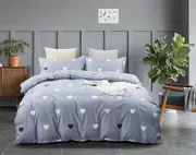 Heart Duvet/Doona/Quilt Cover Set Queen/King/Super King Size Bed M430