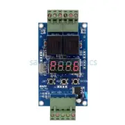 Dual Programmable Relay Control Board Cycle Delay Timer Switch Module DC 12V