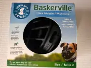 Baskerville Ultra Muzzle for Dogs Size 2 - Dogs 12-25 lbs - (Nose Circ 10.5")