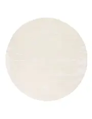 [LOOPSIE] Kallo Textured Round Rug in Ivory