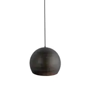 Marga Contemporary Dome Shape Asymmetrical Patterns Metal Pendant Light Lamp Large - Brown.