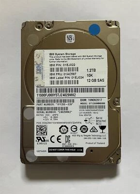 Seagate ST1200MM0088 1.2TB 10K RPM Enterprise SAS Hard Disk Drive HDD 2.5 inch