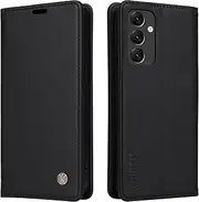 YBFJCE Case for Samsung Galaxy A14 5G PU Leather Wallet Case Cover,Samsung Galaxy A14 5G Flip Folio Case with Card Holders,Magnetic Phone Case Compatible with Samsung Galaxy A14 5G,Black