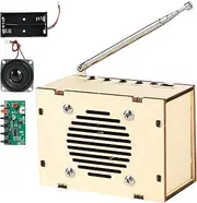 Science Kits for Kids Age 8-12 12-14, STEM Kits for Kids Age 8-10, STEM Toys Build Your Own FM Radio Kit, DIY Electronic Craft Projects Gifts for Teen Girls Boys 9 11 13 15 16+ Year Old (Classic Wood)
