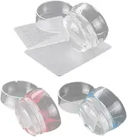 DECORNIJIA 3 Sets Nail Art Printing Stamper Kit of Nail Stampers with Scraper Tool for Easy Manicure Mixed Color Design