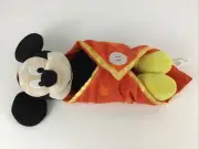 Disney Park Babies Mickey Mouse 12" Plush Stuffed Toy Blanket Wrap Just Play