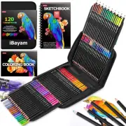 Art Supplies Sketching Kits, 123-Pack Colored Pencils Set with 3-Color Sketch...