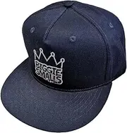 [Rock Off officially licensed products] Biggie Smalls Baseball Cap Crown Logo Official Navy Blue Snapback One Size