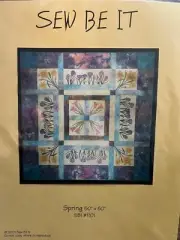 SPRING Sew Be It Quilt Pattern Pieced & Applique Crocus Daffodil Tulip SBI1101
