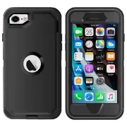 For iPhone SE 2nd 3rd Case Heavy Duty Shockproof Armor Cover Screen Protector