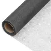 Fiberglass Mesh Screen 112x500cm Outdoor Insect Protection Black