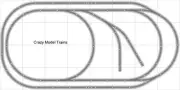 Bachmann E-Z Track Train Layout #005D Train Set HO Scale 4' X 8' DCC Switches