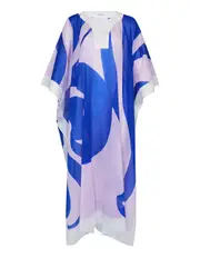 [Dries Van Noten] Cotton Voile Printed With Bicolor Cover Up