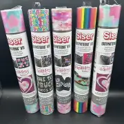 Siser EasyPatterns HTV Heat Transfer Vinyl Sparkle Berry Pattern Bundle Lot of 5
