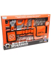 World Tech Toys Big Boy's Workshop 18pc Deluxe Tool Belt Playset