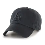 Los Angeles Dodgers '47 Black/Black CLEAN UP | Shop MLB Caps & Hats