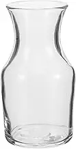 CIYODO Glass Wine Decanter Small Serving Carafe Personal Wine Carafe Glass Flat Mouth for Easy Pouring Stylish for