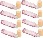 8Pcs Essential Oil Roller Bottles with Grain Caps Leakproof Containers for Perfume Aromatherapy Travel Friendly and Refillable Essential Oil Holders