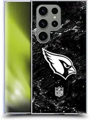Head Case Designs Officially Licensed NFL Marble Arizona Cardinals Artwork Soft Gel Case Compatible with Samsung Galaxy S24 Ultra 5G