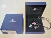 Swarovski Swan Signed Minnie Mouse Charm Necklace New w/ Box RARE HTF 623