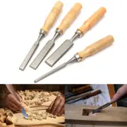 4Pcs Professional Woodworking Gouges Knife Wood Carving Hand Chisel Tool Set