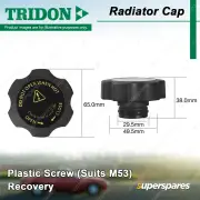 Tridon Radiator Cap for HSV Clubsport Grange GTO Coupe GTS Maloo Monaro Senator