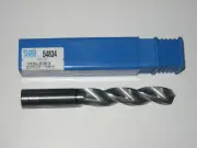 SGS 54834 11/16" 5XD Solid Carbide Jobber Drill 143mm OAL TiB2 Notched Point