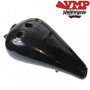 Project Bobber Chopper Custom Large Style Twin Cap Motorcycle Fuel Tank Black