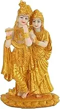 TIED RIBBONS Lord Radha Krishna Statue Indian God Idols for Pooja, Mandir, Temple | Resin, 7.5 Inch| Radha Krishna Hindu God and Goddess Idol | Diwali Gifts