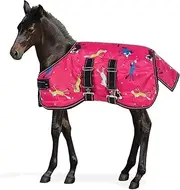 Tack Shack of Ocala Centaur Foal Turnout Blanket, Waterproof Turnout Blanket, 600 Denier, 200g Polly Fill Turnout Blanket (Berry Pony, 42)
