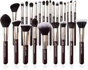 Jessup Makeup Brushes Set Professional, 25PCS Premium Natural Powder Foundation Eyeshadow Blending Concealer Blush Highlight Labeled Brushes, T280