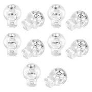 Plastic Toggle Spring Stop Single Hole String Cord Locks 10 Pcs G2Y12828