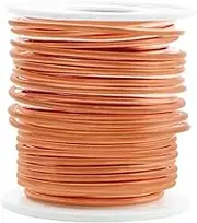 Tuperoymse Copper Wire, 99.9% Soft Pure Bare Copper Wire for Gardening, Electroculture,16 Gauge/ 1.3 mm Diameter, 127 Feet,1 Pound Easy to Use
