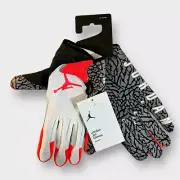 Nike Air Jordan 7.0 Vapor Jet Football Receiver Gloves White Infrared Size XL