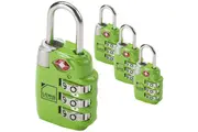 4x Lewis N Clark TSA Approved Combination Lock Travel Luggage Padlock - Blue