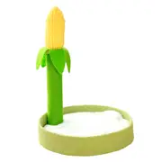 Furbulous Corn Cob Cat Scratching Post with Calming Cat Bed Fluffing soft for Kitty to Rest and Sleep
