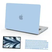 Compatible with MacBook Air 13.6 inch Case 2025 2024 2023 2022 Airy Blue