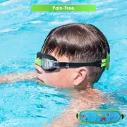 New Swim Goggles +Pain-Free Strap for Kids Age 2-8 No Hair Tangle Toddler