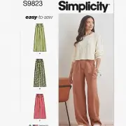 QuickStitch Ladies' Pants Kit: 2 Lengths, Sizes 6-14, Multicolor (Design S9823)
