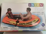 Intex Explorer 200 Inflatable 2 Person River Boat Raft Set - New