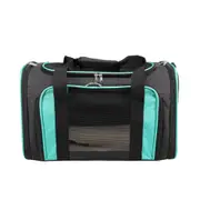 ZEEZ Foldable Soft Sided Pet Carrier Mint Green 45x28x28.5cm