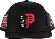 Primitive Skateboards Attack On Titan AOT Titans Black Snapback Hat