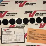 25 Black 1-3/8" GENUINE VELCRO Sticky Dots Hook Side Only Coins, Circle VELCOINS