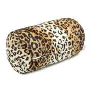 Leopard Microbead Neck Pillows Squishy Cylinder Bean Bag Pillow - 12x7 Inch T...